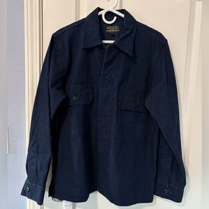 Imogene + Willie Denim Military Shirt Jacket Large